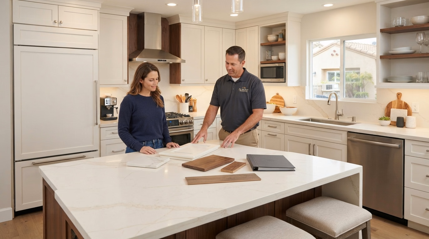 Kitchen remodel cost in San Diego County.