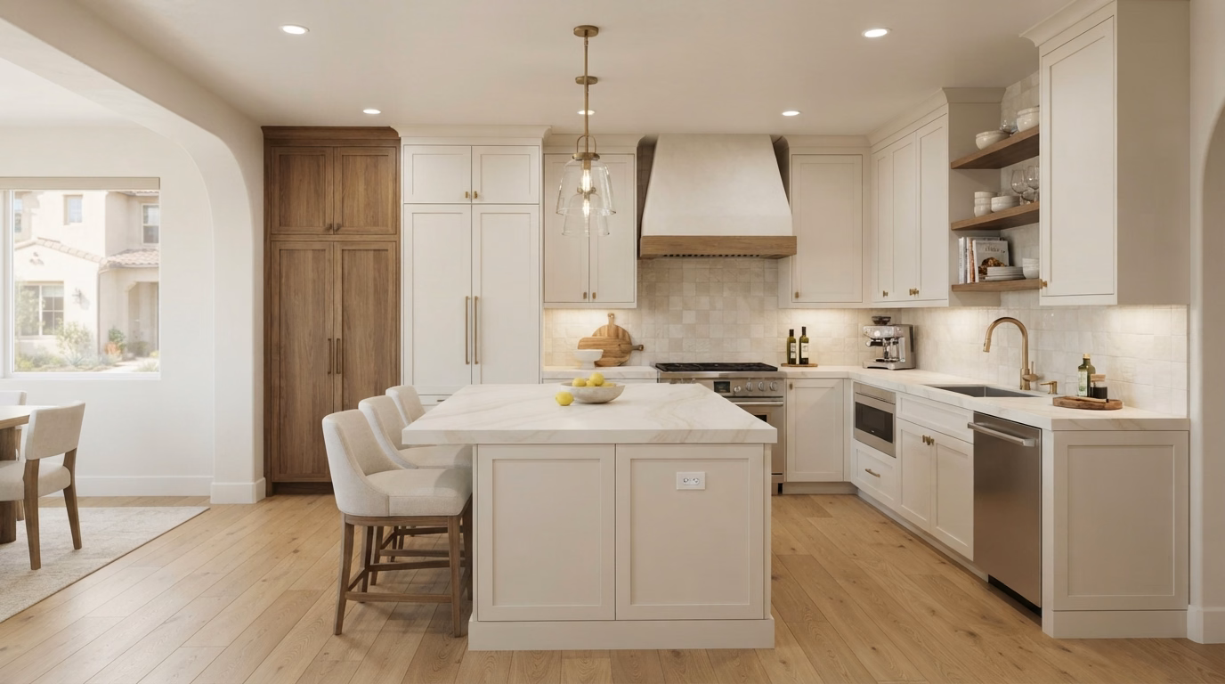 Kitchen styles for San Diego County homes.