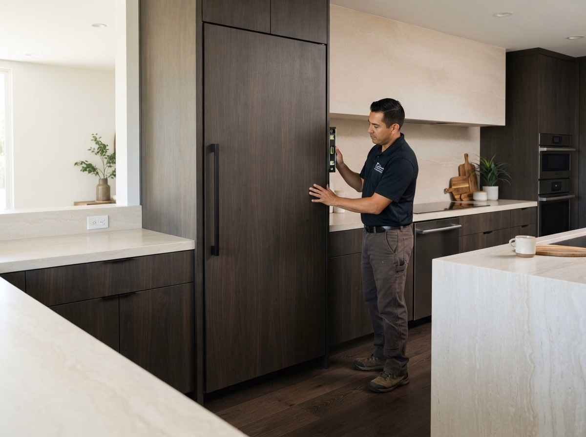Panel Ready High End Brand Installation for a San Diego County appliance project.