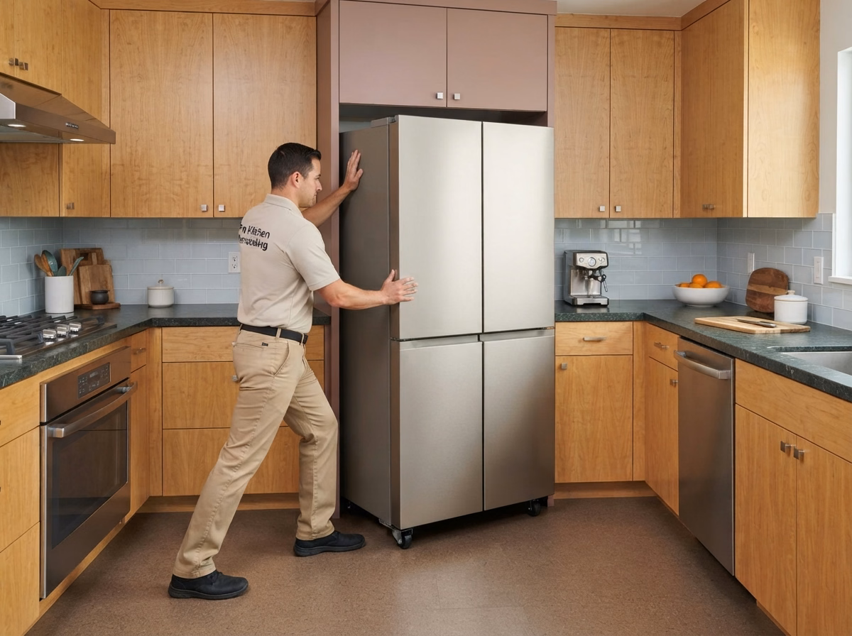 Refrigerator Installation in San Diego County.
