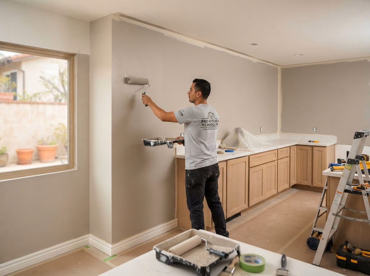 Drywall Paint for San Diego County kitchen services.