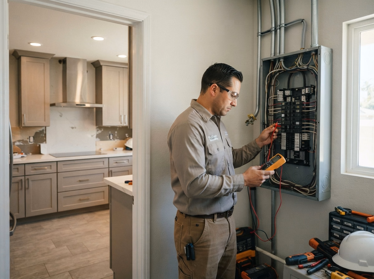 Electrical Panel Upgrades for San Diego County kitchen services.