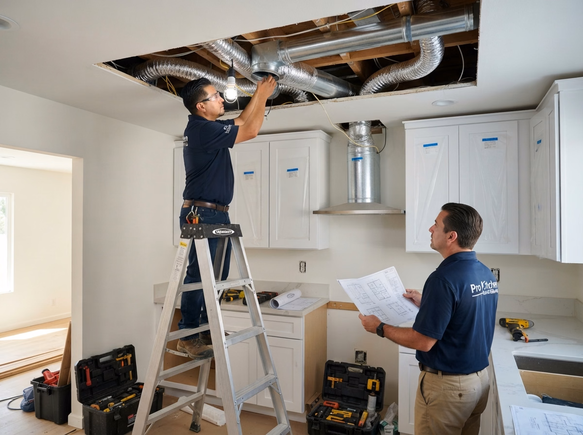 Hvac Coordination for San Diego County kitchen services.