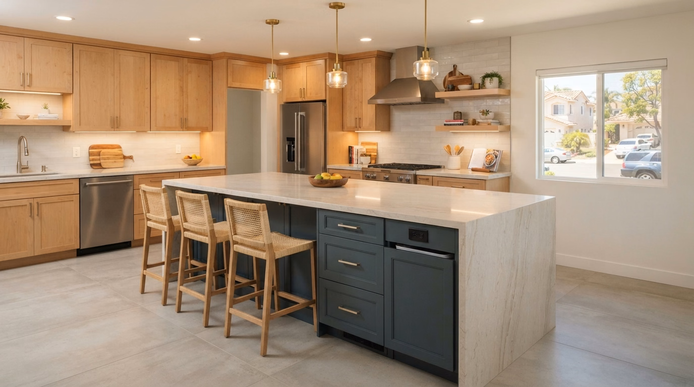 Kitchen Island Services in San Diego County.